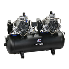 Cattani AC 600, 3 Cilinder Twinhead Compressor